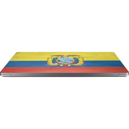 Ecuador Flag Distressed Universal Laptop 12in (9.8 x 6.8in) Skin